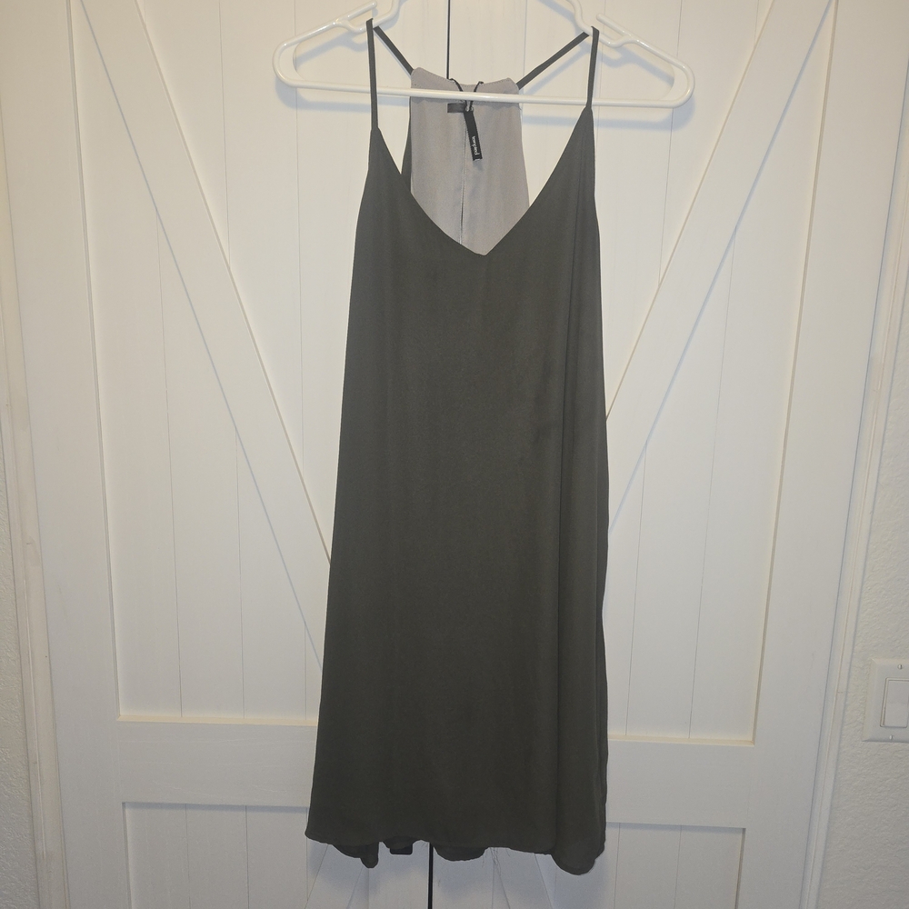 Dark Green Slip Dress